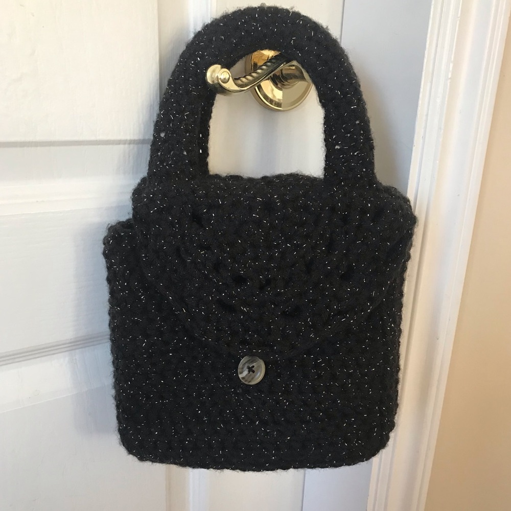 🛍 One-of-a-kind ✨Sparkling✨ Crochet Matching Handbag & Wallet